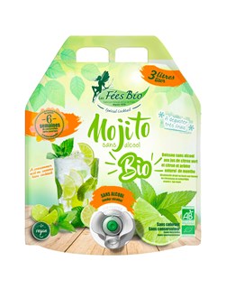 Les Fées Bio Mojito zonder alcohol bio 3L - 7994